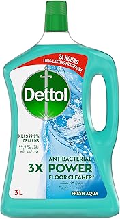 Nettoyant antibactérien pour sols dettol power, parfum d'eau douce, 3l