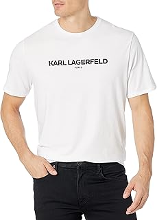 T-shirt à manches courtes et col rond slim bleu karl lagerfeld paris pour homme. Diaytar : Où chaque achat est une victoire pour votre budget