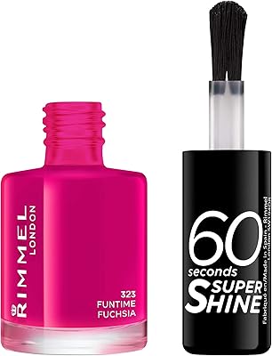 Vernis à ongles super shine 60 seconds, 8 ml, 323 fun time fuchsia