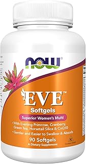 Now evetm multivitamine pour femmes avec onagre, canneberge, thé vert, silice de prêle