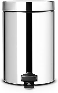 Poubelle à pédale brabantia avec seau intérieur en plastique, 3 litres - acier