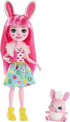 Figurines enchantimals fxm73 pré-lapin et twist, multicolores