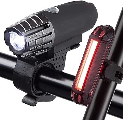 Kit d'éclairage de vélo rechargeable usb ultra lumineux, feu avant et arrière à