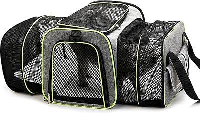 Grand sac de transport extensible double face pour animaux de compagnie, sac de voyage souple approuvé par les compagnies aériennes avec coussinet en polaire amovible pour chats, chiots et petits animaux. Des produits variés pour tous les besoins sur Diaytar Sénégal
