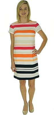 Robe t-shirt à bordure en maille pour femme