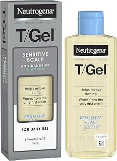 Neutrogena t/gel shampooing antipelliculaire pour cuir chevelu sensible, 150 ml