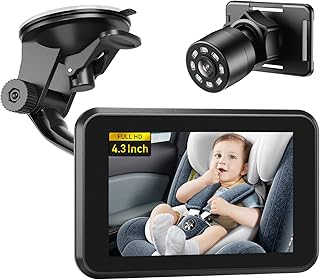 Caméra de voiture pour bébé itomoro, moniteur de voiture pour bébé à vision