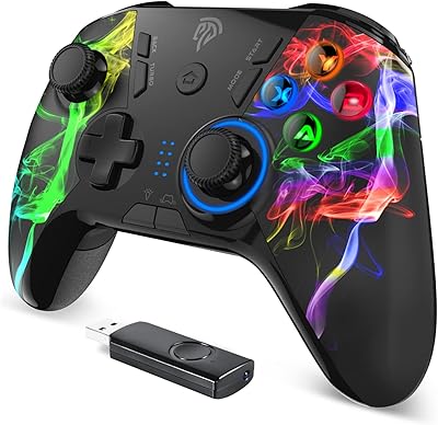 Manette sans fil easy smx, manette de jeu à double vibration pour pc