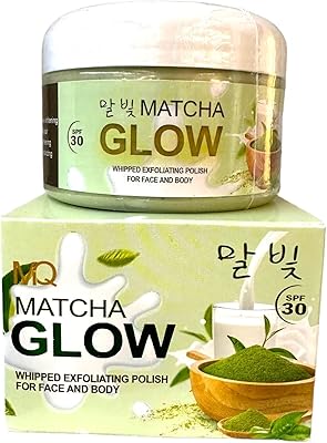 Exfoliant visage et corps matcha glow 300 g de mq cosmetics