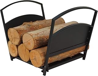 Support à bois de chauffage pliable, support de stockage de bois de chauffage