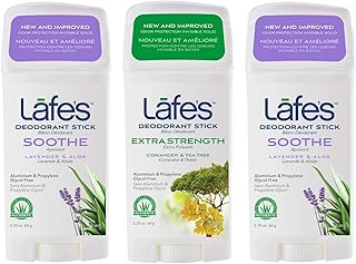 Déodorant naturel lafe's | bâton déodorant naturel sans aluminium de 2,25 oz