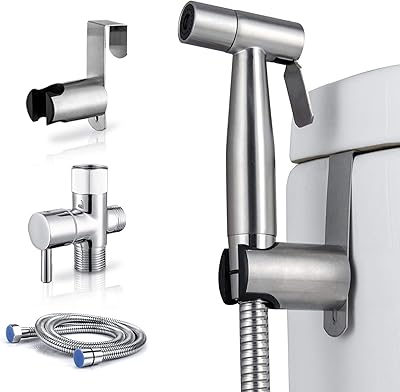 Bidet à main de toilette à contrôle de pression d'eau réglable avec tuyau