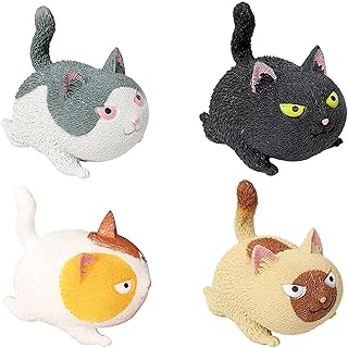 4 pièces mignon drôle en forme de chat balle fidget jouets anti-stress décompression chat en colère soulagement du stress jouet éducatif pour enfants et adultes. Des produits authentiques à prix réduits sur Diaytar Sénégal