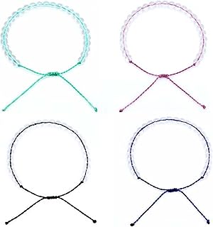 Bracelet de perles fait à la main avec verre bracelets océaniques cordon