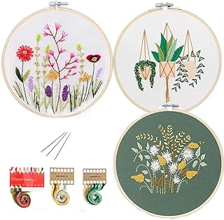 Kit de broderie à grande échelle 3 pièces pour débutants avec motif