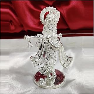 Statue d'idole shri krishna dans le festival de sculptures de dieu hindou