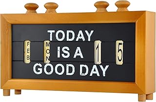 Calendrier de bureau en bois de forme antique eitida, support d'étincelle personnalisé, décoration