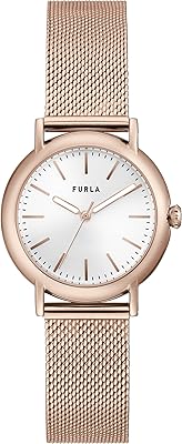 Montre habillée à quartz furla pour femme avec bracelet en acier inoxydable, argent
