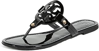 Sandales tongs tory burch miller pour femme, doré, 39 eu