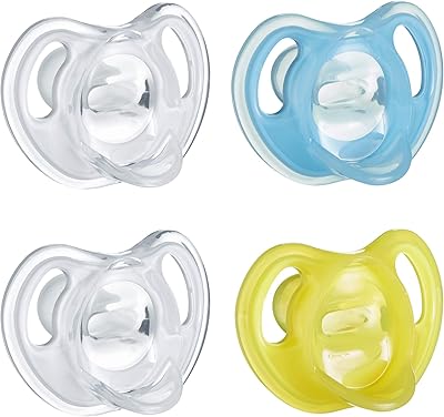 Sucette en silicone ultra légère tommee tippee, conception symétrique monobloc, silicone pinksy