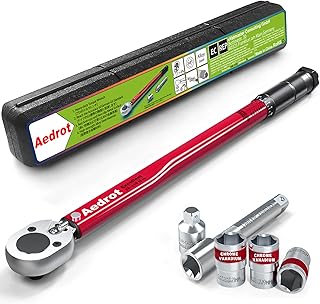 Jeu de clés dynamométriques idrot 1/2", 28-210 nm, rouge