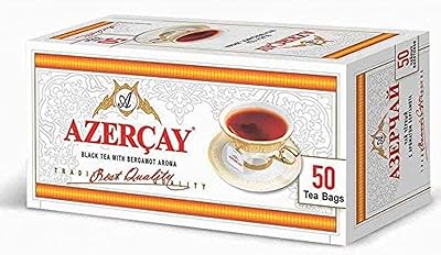 Thé noir à l'arôme de bergamote d'azerbaïdjan 50 sachets de thé 100g (azerbaïdjan)
