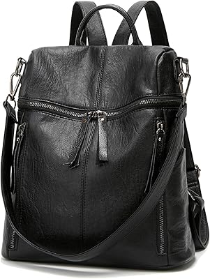 Sac à dos pour femme au design moderne en cuir pu et sac