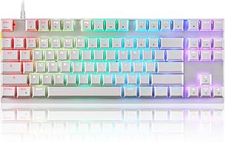 Clavier de jeu mécanique professionnel motospeed avec 87 touches intégrées rétroéclairées arc-en-ciel, clavier