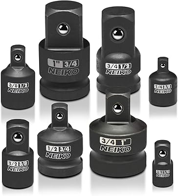 Nikko 30223a ensemble adaptateur et réducteur 8 pièces | fabriqué en chrome vanadium