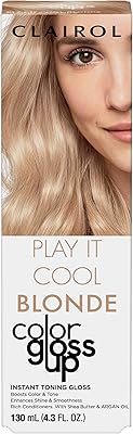 Teinture capillaire temporaire clairol color gloss up, teinture capillaire blonde cool play it