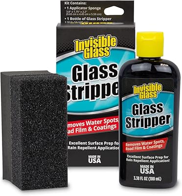 Kit de détachage invisible pour verre 91411 3,3 onces élimine la peinture, la cire,