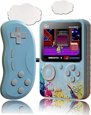 Console de jeu portable rétro akkw eos ps avec 500 jeux