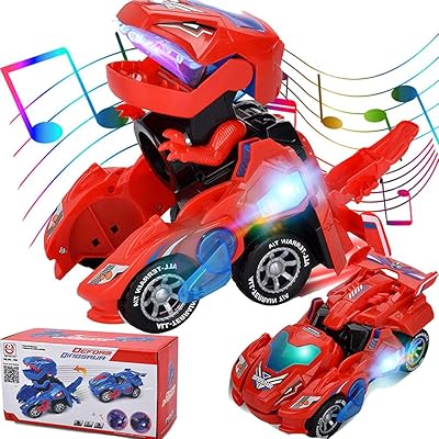 Jouets de dinosaure transformateurs jouets transformables pour enfants voiture pour garçons âgés