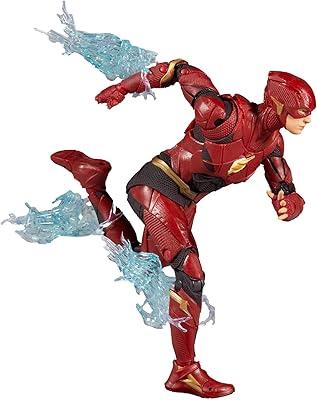 Mcfarlane toys dc justice league the flash figurine 7 pouces, multicolore
