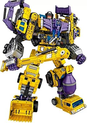 Nbk robot transformateur de grande taille devastator tf jouet d'ingénierie 6 en 1