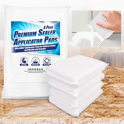 Paquet de 4 tampons scellants pour sceller les surfaces de carrelage, marbre, granit