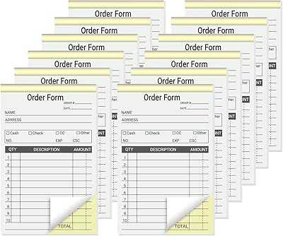 Convient à 12 paquets de formulaires de commande 3,5 x 5,5 pouces, 2
