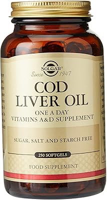Solgar, huile de foie de morue, vitamines a et d 250 gélules