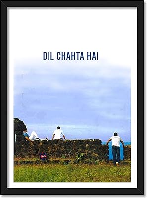 Affiche d'art encadrée du film good hope dil chahta hai multicolore