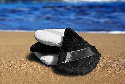 4 pièces éponge de poudre de maquillage triangulaire, éponge de poudre pour le visage,