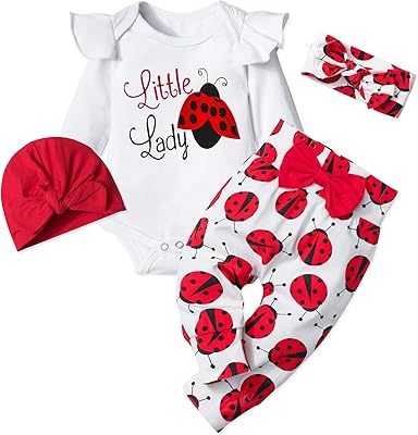 Un ensemble de vêtements pour nouveau-nés filles de 0 à 6 mois, composé