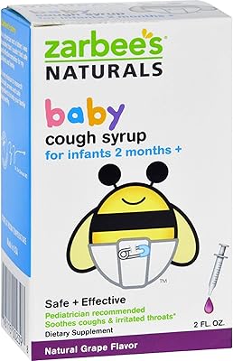 Sirop contre la toux à saveur de raisin zerbie's naturals - 59 ml
