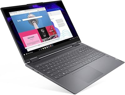 Ordinateur portable lenovo yoga 7 avec écran fhd de 15,6 pouces, processeur intel