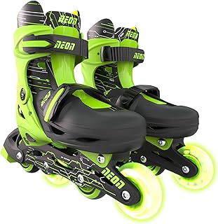 Chaussures de skate en ligne y evolution neon combo 2 en 1 pour