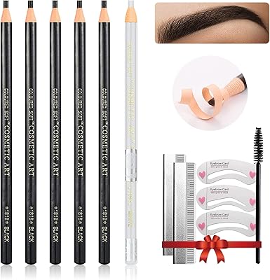 Kit de crayon à sourcils étanche lsxia kit de crayon à sourcils microblading