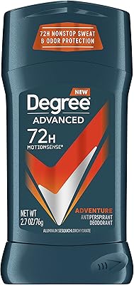 Déodorant anti-transpirant invisible stick adventure de la série degree adrenaline pour hommes, 2,7