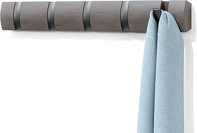 Support flottant mural pliable umbra cintre moderne élégant et peu encombrant avec crochets
