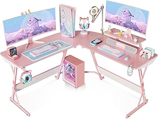 Bureau de jeu en forme de l rose moptec, bureau de jeu