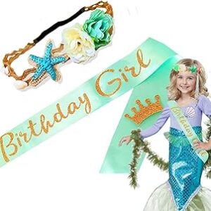 Jevenis filles luxe sirène diadème ensemble avec ceinture sirène fille anniversaire bandeau bleu satin filles anniversaire ceinture sirène ceinture pour fournitures de fête d'anniversaire. Profitez des meilleurs deals du Sénégal sur Diaytar