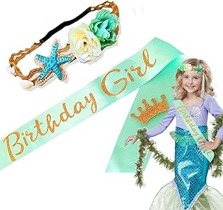 Jevenis filles luxe sirène diadème ensemble avec ceinture sirène fille anniversaire bandeau bleu satin filles anniversaire ceinture sirène ceinture pour fournitures de fête d'anniversaire. Profitez des meilleurs deals du Sénégal sur Diaytar
